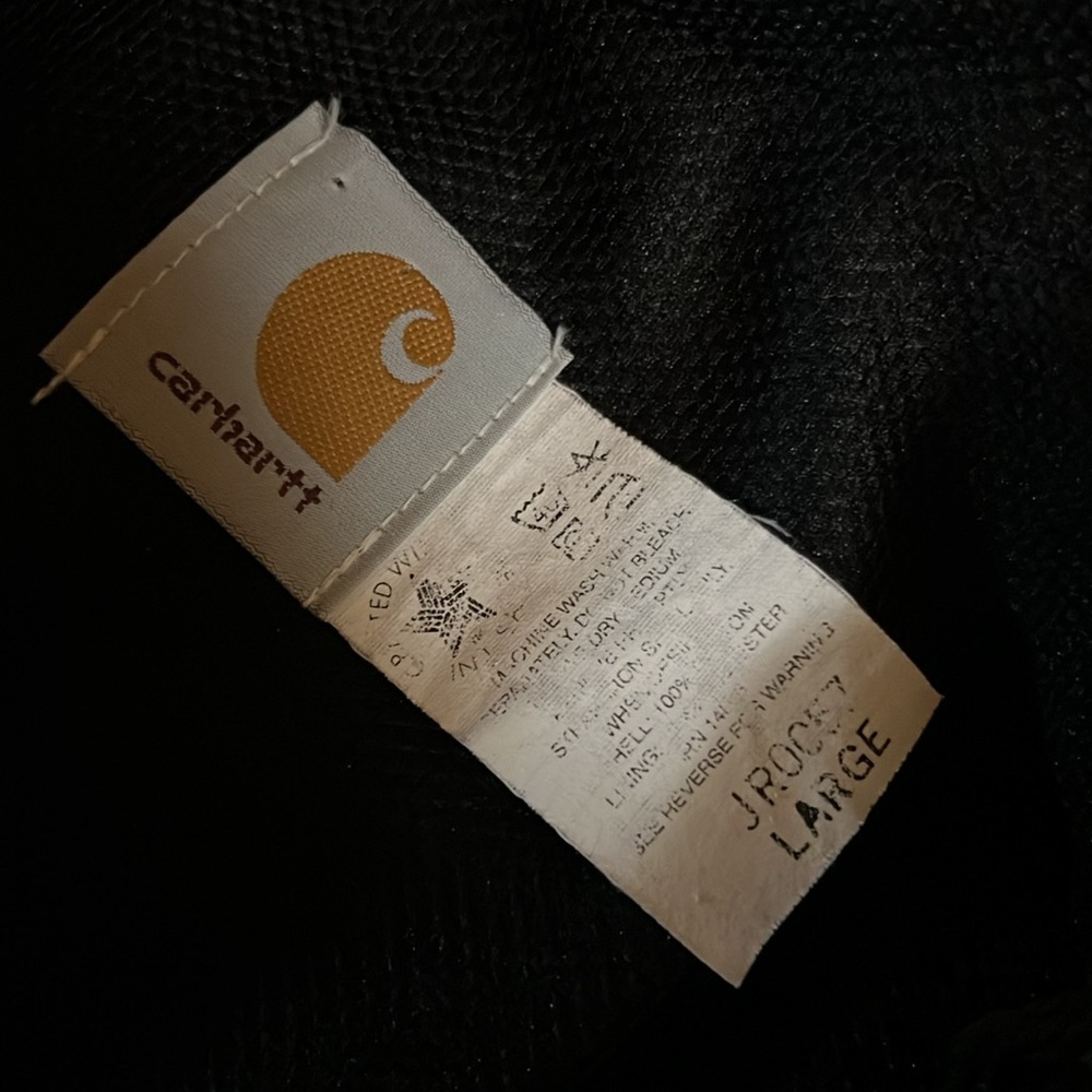 90s Carhartt Aztec Damson Plum Purple Canvas Jacket L Vintage Western - Picture 4 of 6